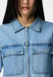 Джинсовая куртка pcrate Pieces, Light Blue Denim - фото 4