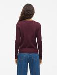Свитер VILA VICOMFY, Aubergine - фото 5