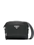 Сумка-мессенджер с логотипом Prada, черный - фото