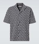 Печатная рубашка из хлопкового терма Orlebar Brown, Night Iris - фото