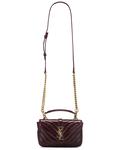 Мини-сумка на цепочке College Saint Laurent, Hot Wine - фото