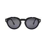 Солнцезащитные очки мужские Burberry круглой формы, черный - фото 2