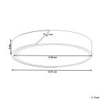 Потолочный светильник Beliani серый, 31/31/5 см - фото 3