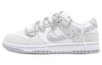 Женские кроссовки для скейтбординга Nike Dunk Low, White/Silver - фото 2