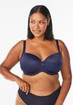 Бюстгальтер Devoted By Zizzi Underwired bra, Maritime Blue/Dark Blue - фото