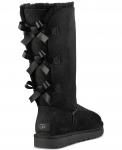 Угги женские UGG Bailey Bow Tall II, черный - фото 3