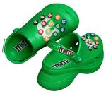 Сабо Crocs x M&M’s Bae Clog 'Multi Glitter' - фото 4