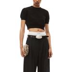 Logo Embossed Ribbed Jumper Alexander Wang, черный - фото 6