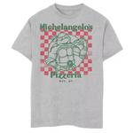 Футболка с рисунком «Черепашки-ниндзя» Mikeys Yummy Pizza для мальчиков 8–20 лет с рисунком Nickelodeon Nickelodeon - фото