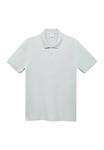 Поло Mango Polo shirt, Light Blue - фото 5
