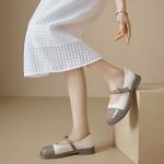 Туфли Мэри Джейн женские Josiny, бежевый/черный - фото 12