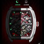 STARKING Часы Opener Collection Automatic Mechanical Movement Rubber Strap Watch Men's Watch Black Dial - фото 7