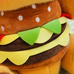 Плюшевая игрушка Gluttonous Hamburger Bear 35см/45см высота YIHEGE, Amber - фото 9