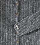 Полосатая рубашка Temelo Donsje, Cloudy Grey Melange - фото 2