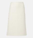 Стёганая юбка миди Moncler, White - Beige - фото