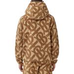 Monogram Fleece Jacquard Hooded Top Burberry, Umber - фото 6