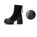 Черные женские ботильоны DAPHNE, хаки - фото 4