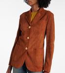 Замшевый блейзер Medusa Versace, Spice Brown - фото 6