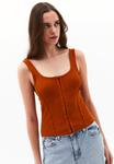 Топ OXXO MIT MODISCHEN, Umber/Mottled Red - фото