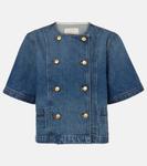 Серый джинсовый топ Ulla Johnson, Danube - фото