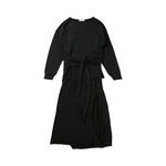 Платье Lemaire Long Trompe LOeil Dress, Black - фото