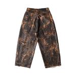 Джинсы Acne Studios 2023 Distressed Monogram Super Baggy Fit Jeans 'Brown', коричневый - фото 2