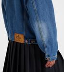 Джинсовая куртка оверсайз Prada, светло-синий - фото 6