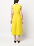 Платье миди с U-образным вырезом Calcaterra, желтый - фото 4