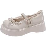 Туфли Platform Mary Jane Shoes 5cm Medd, бежевый - фото