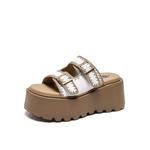 Женские сандалии Slide Lee Cooper, Ecru - фото 2