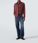 Рубашка в полоску с галстуком Saint Laurent, Bordeadx Craie - фото 2