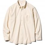 Мужская рубашка Uniqlo, молочно-белая (слоновая кость) - фото