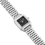 Часы Macy Petite Silver Black Burker - фото 2