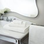 Классическое полотенце Frette из хлопка 30x30, белый - фото 4