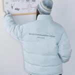 F426 Пуховик Unisex, Ecru - фото 7