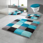 Коврик для ванной Erwin Müller Duschvorlage halbrund Kreta, бирюзовый - фото 2