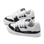 Низкие кроссовки для скейтборда унисекс MINISO, классические черно-белые - фото 9