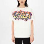 Футболка Men's LOUIS VUITTON SS22 Logo Graffiti Short Sleeve White, белый - фото 3
