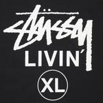 Футболка Stussy Livin XL, черная - фото 3
