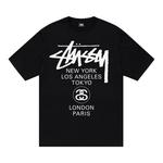 Футболка Stussy World Tour, черная - фото