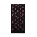 LOUIS VUITTON Вязаный шарф унисекс, Black Red - фото