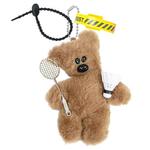 AIZIYUO Плюшевый кулон Badminton Bean Bear высотой 13 см - фото 2