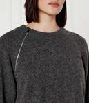 Платье женское Ba&Sh мини шерстяное с длинным рукавом, серый - фото 4