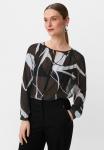 Блуза ALLOVERMUSTER comma, черный - фото 5