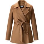 KARL LAGERFELD / Karl Lagerfeld Jeans Пальто KARL LAGERFELD женское верблюжьего цвета, Camel - фото