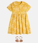 Хлопковое платье с цветочным принтом Jellymallow, желтый - фото 2