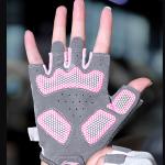 Фитнес-перчатки LINING, серо-розовые - фото 5