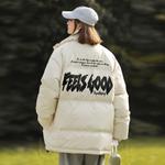 Пуховик унисекс Pepe The Frog, экрю (на пуговицах) - фото 6