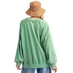 Карман-кенгуру терри пуловер в цвете Sage Easel - фото 2