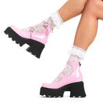 Ботильоны на массивной платформе 'Slow Jamz' Lamoda, розовый - фото 3